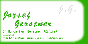 jozsef gerstner business card